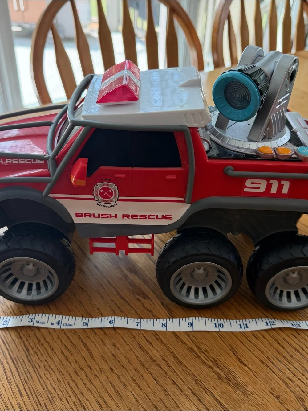Maxx Action Fire Rescue Off Road Brush Firetruck lights and sound WORKS GREAT